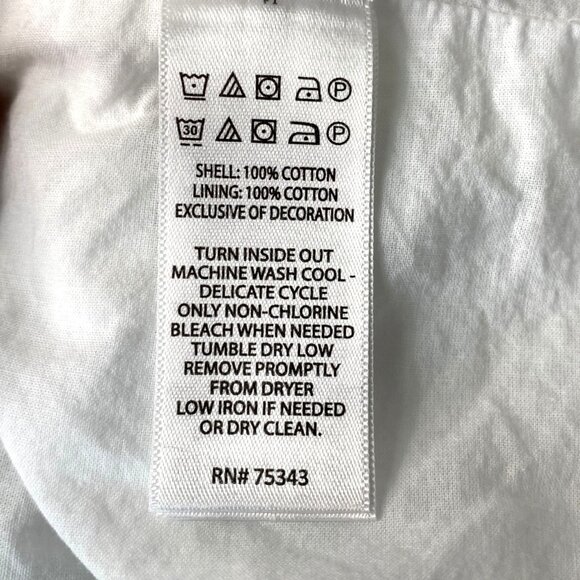 Rachel Zoe White Eyelet Lace Maxi Dress W/ Ruffle Sleeves & Button Front Size 4 - Picture 9 of 11